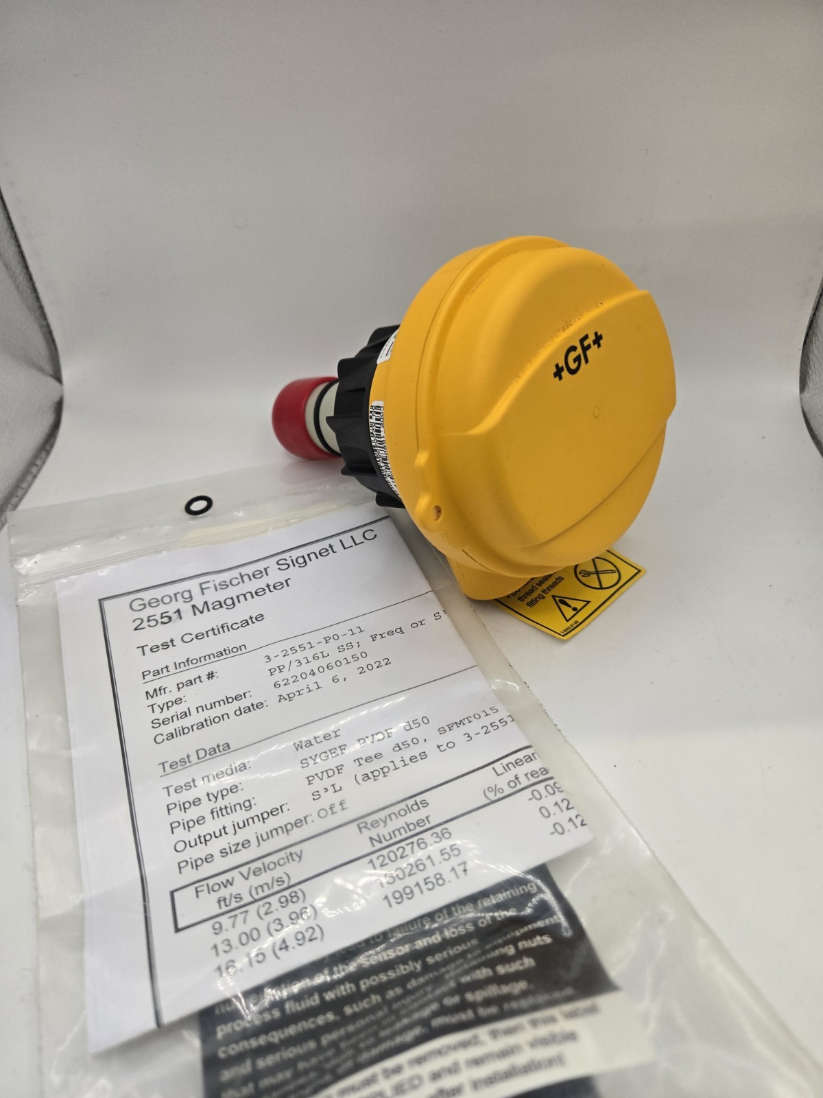 George Fisher + GF + Signet 3-2551-P0-11 Magmeter Liquid Flow Sensor 159001105