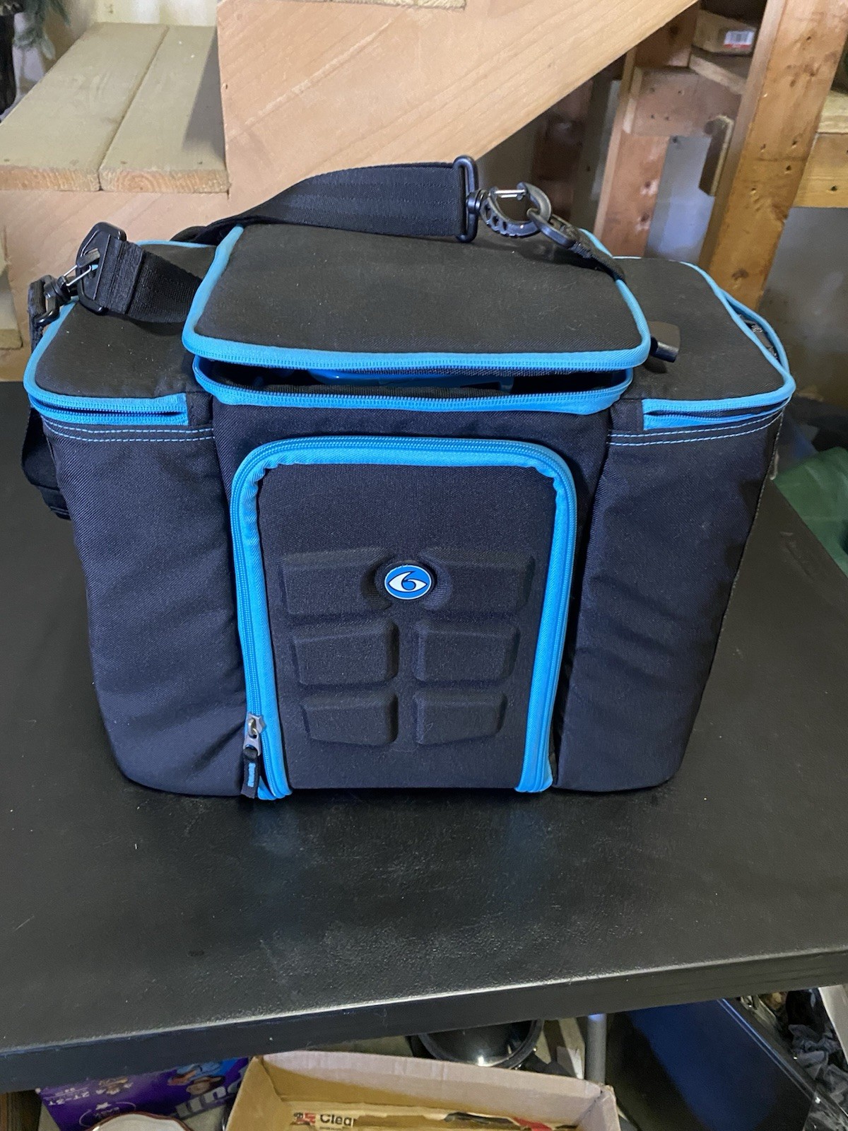 6 Pack Fitness Bag Six Pack Travel Innovator 6 Meal Prep Gym Bag Blue-new