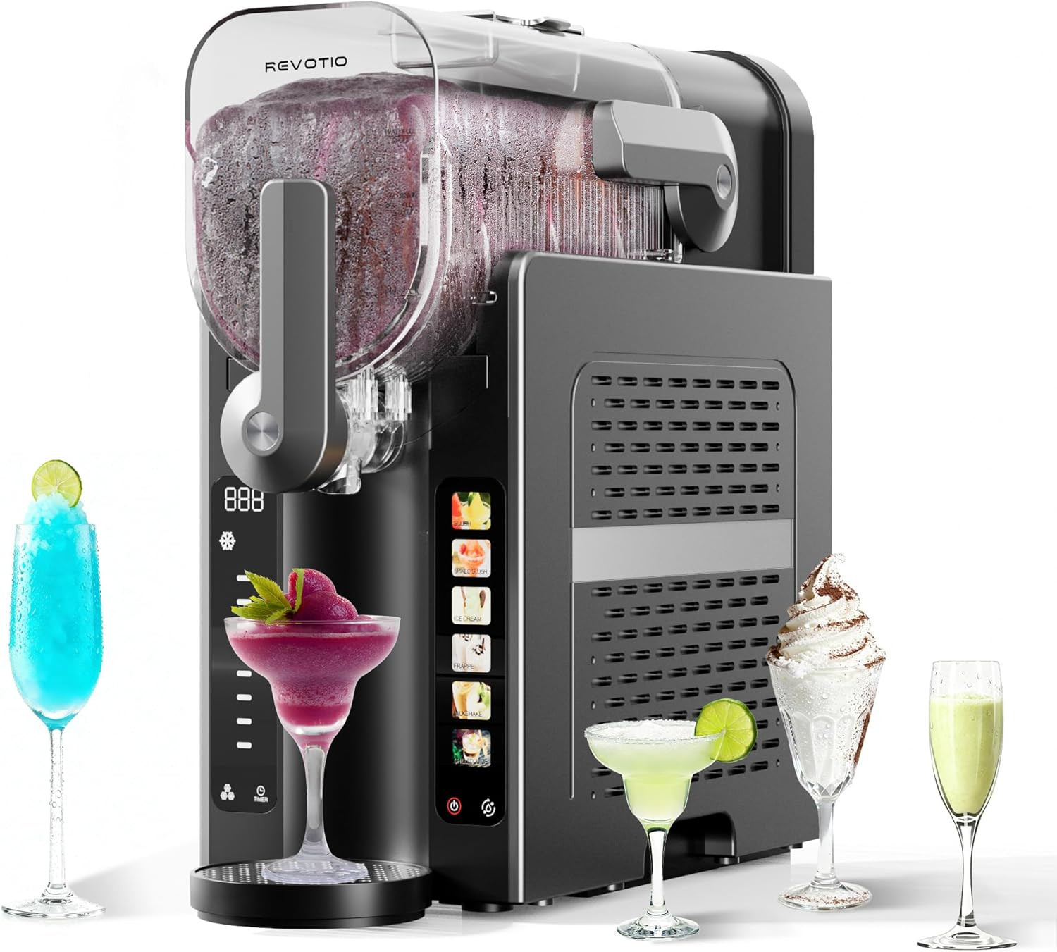 Slushie Machine for Home, 88 Oz Slushy Machine, No Ice Needed Frozen Drink Maker