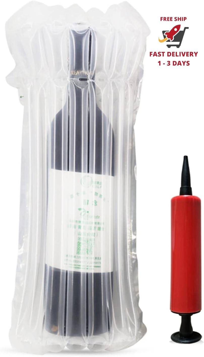 10 paquetes de bolsas protectoras de viaje para botellas de vino, envoltura
