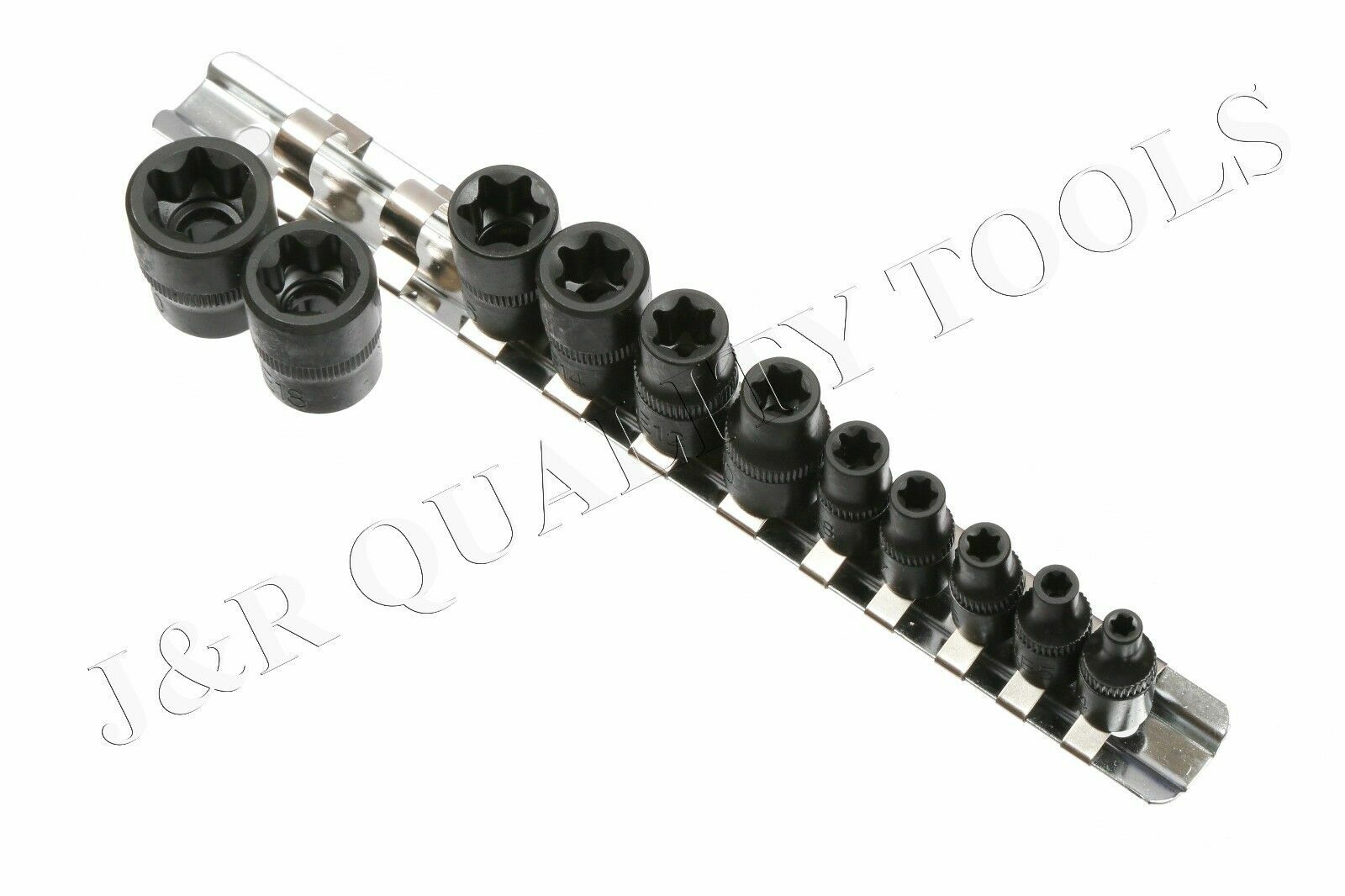 11pc External Torx Torque Star Socket Bit Set 3/8" & 1/4" Dr. (E4-E20) E-Socket