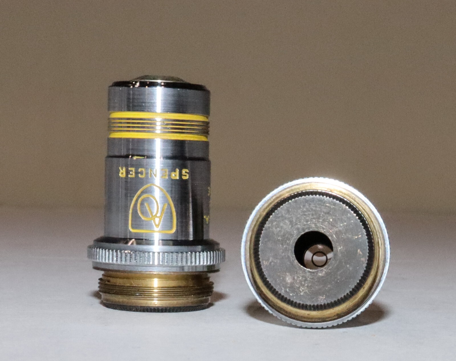 AO Spencer 45X Achromat Dark Phase Microscope Objective