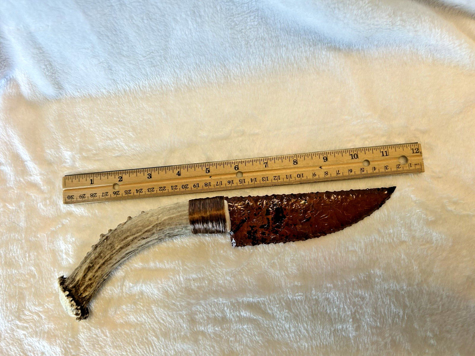 Handmade Mahogany Obsidian Knife
