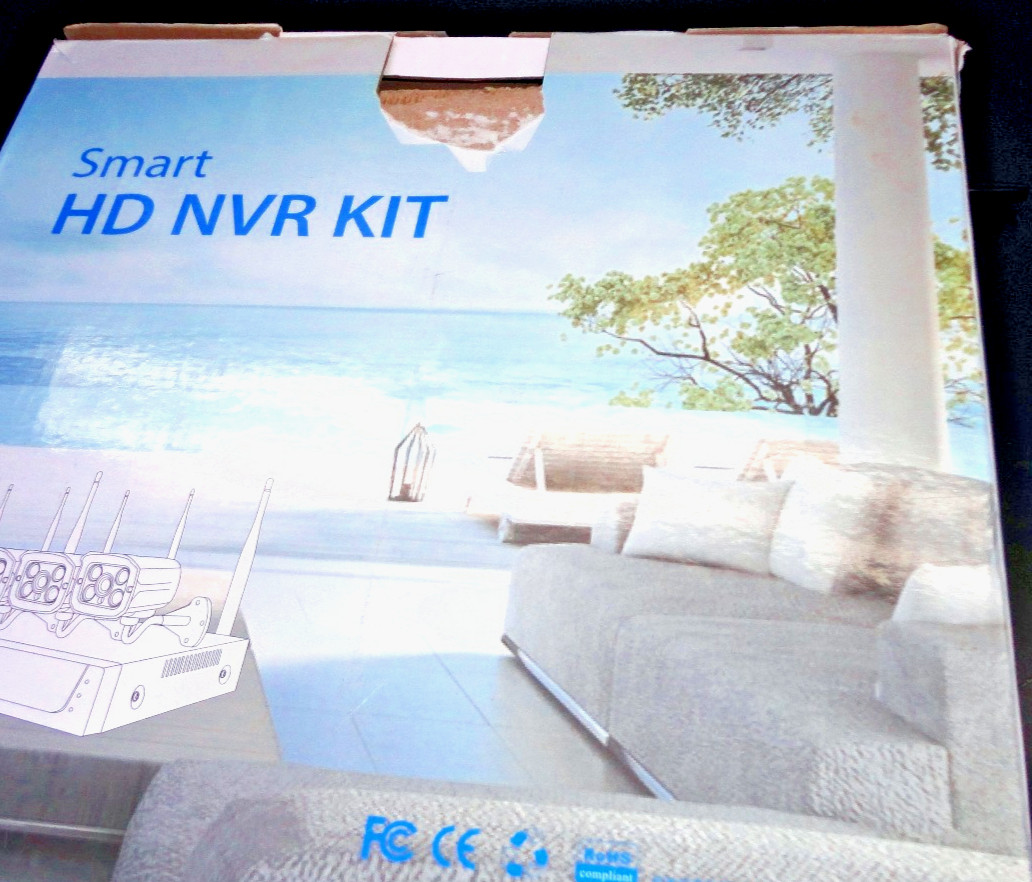 Anssipo 8 Channel / 4K Wireless NVR System w/ 4 Cameras & Installed 1TB HDD