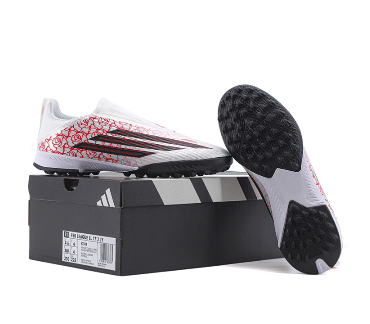 adidas F50 League Laceless Lamine Yamal Kids Junior TF Turf Soccer Shoes  KJ3779
