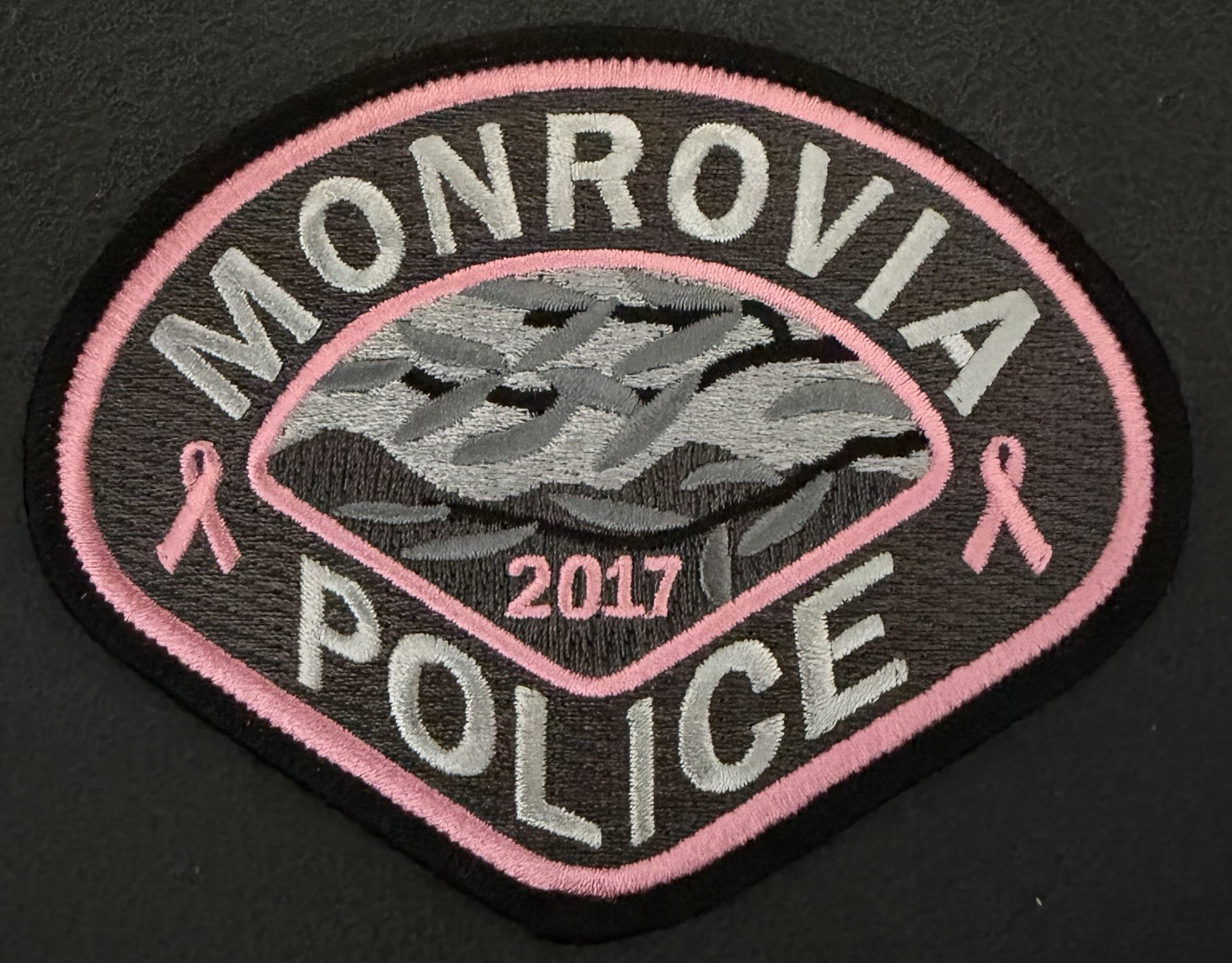 California Pink Police Patch. 2017 Monrovia
