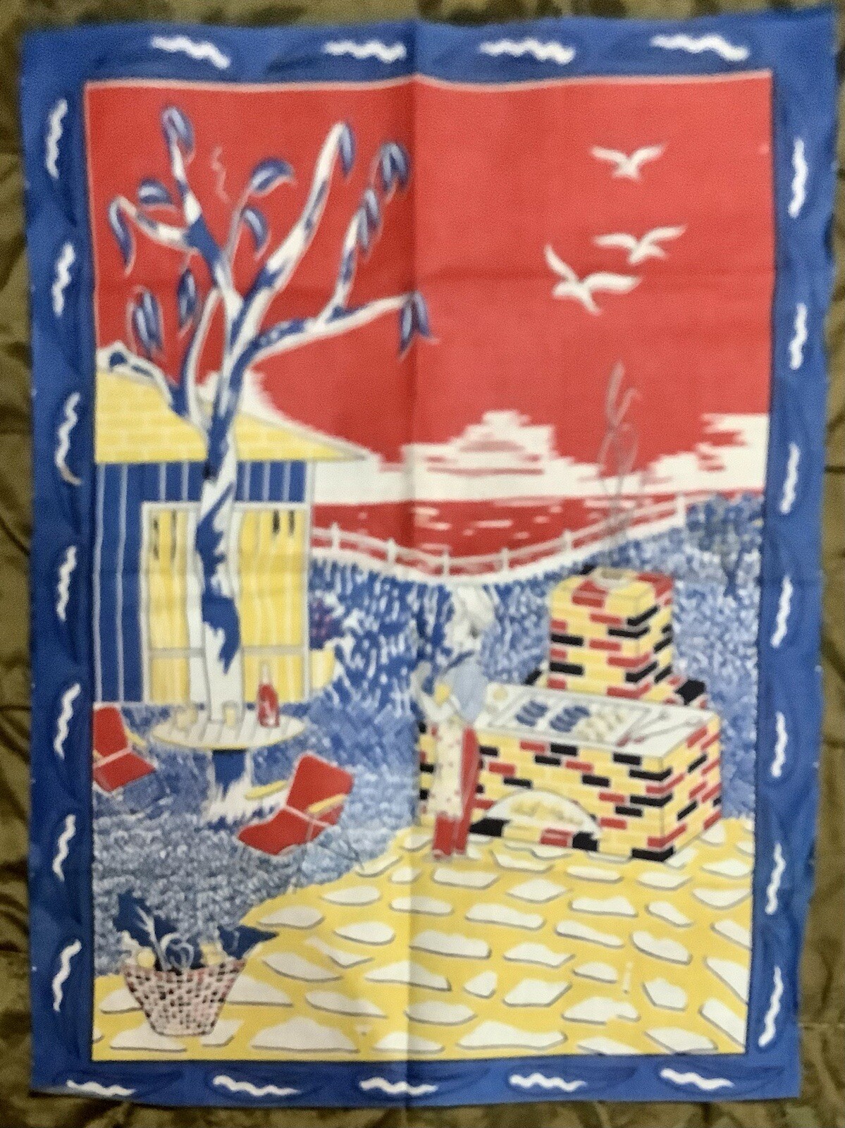 Japan New Weekend Barbecue BBQ Print  All Cotton Panel