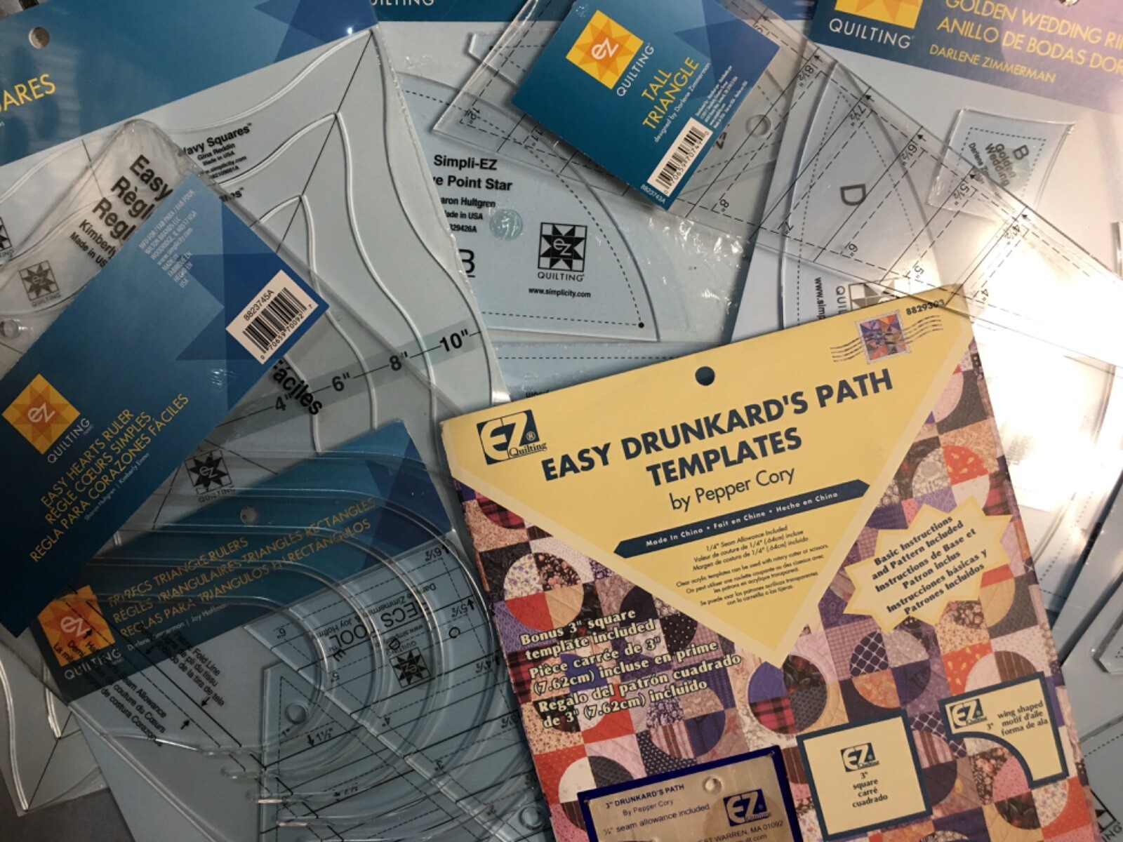 Wright's EZ Quilting Templates , Acrylic Rulers Made in USA - You Select