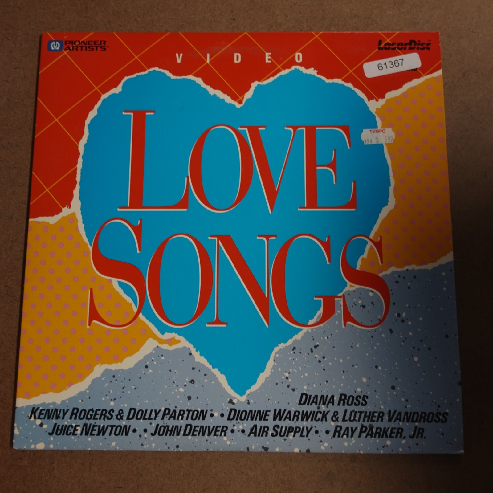 Video Love Songs Laserdisc Ld Movie