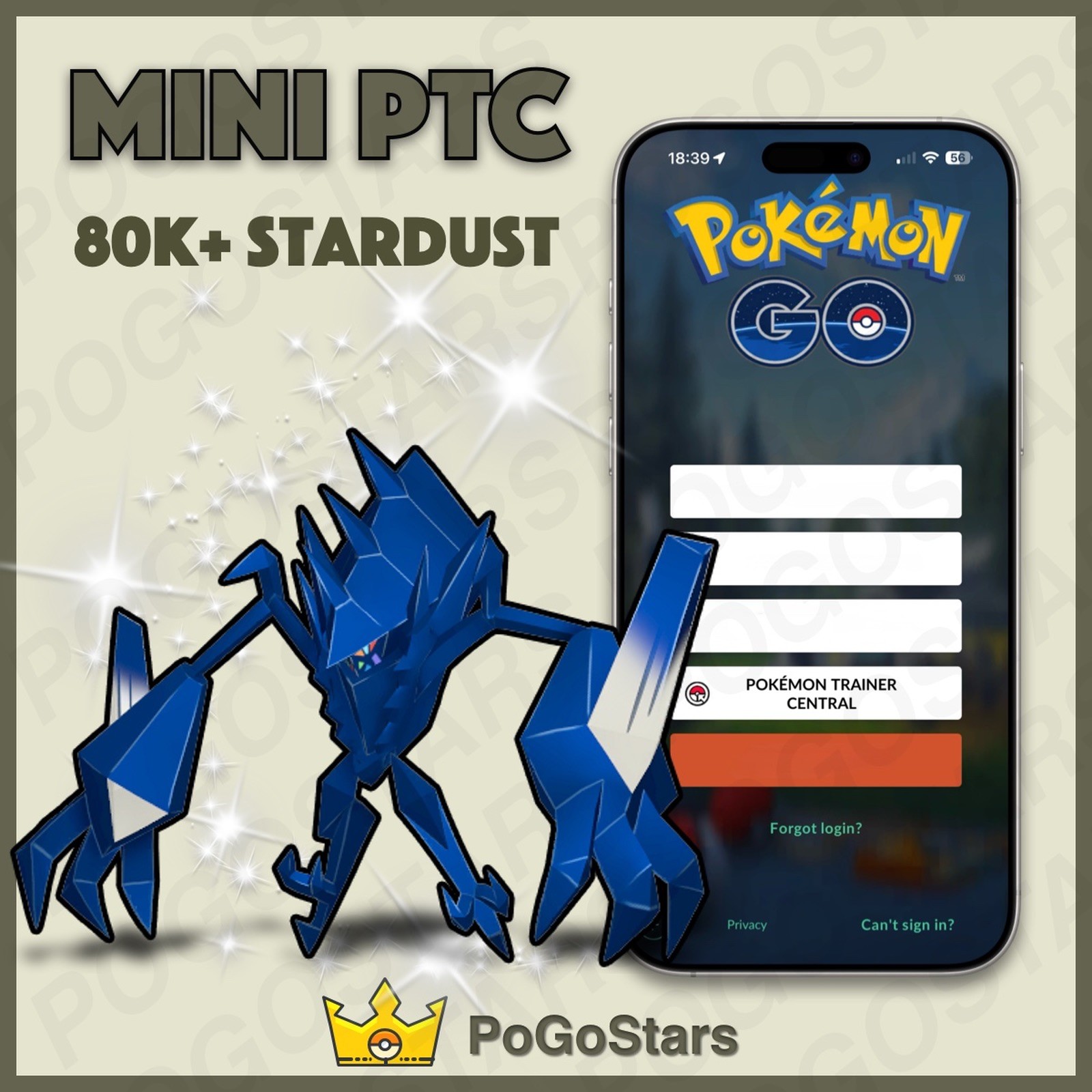 Pokémon PTC GO - Shiny Necrozma - 80K Stardust✨Read Description✨
