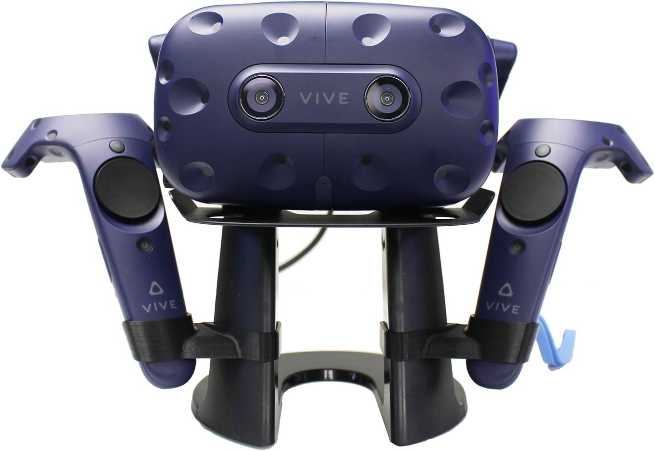 AMVR VR Headset Display Stand and Controllers Holder for OG Vive / PRO