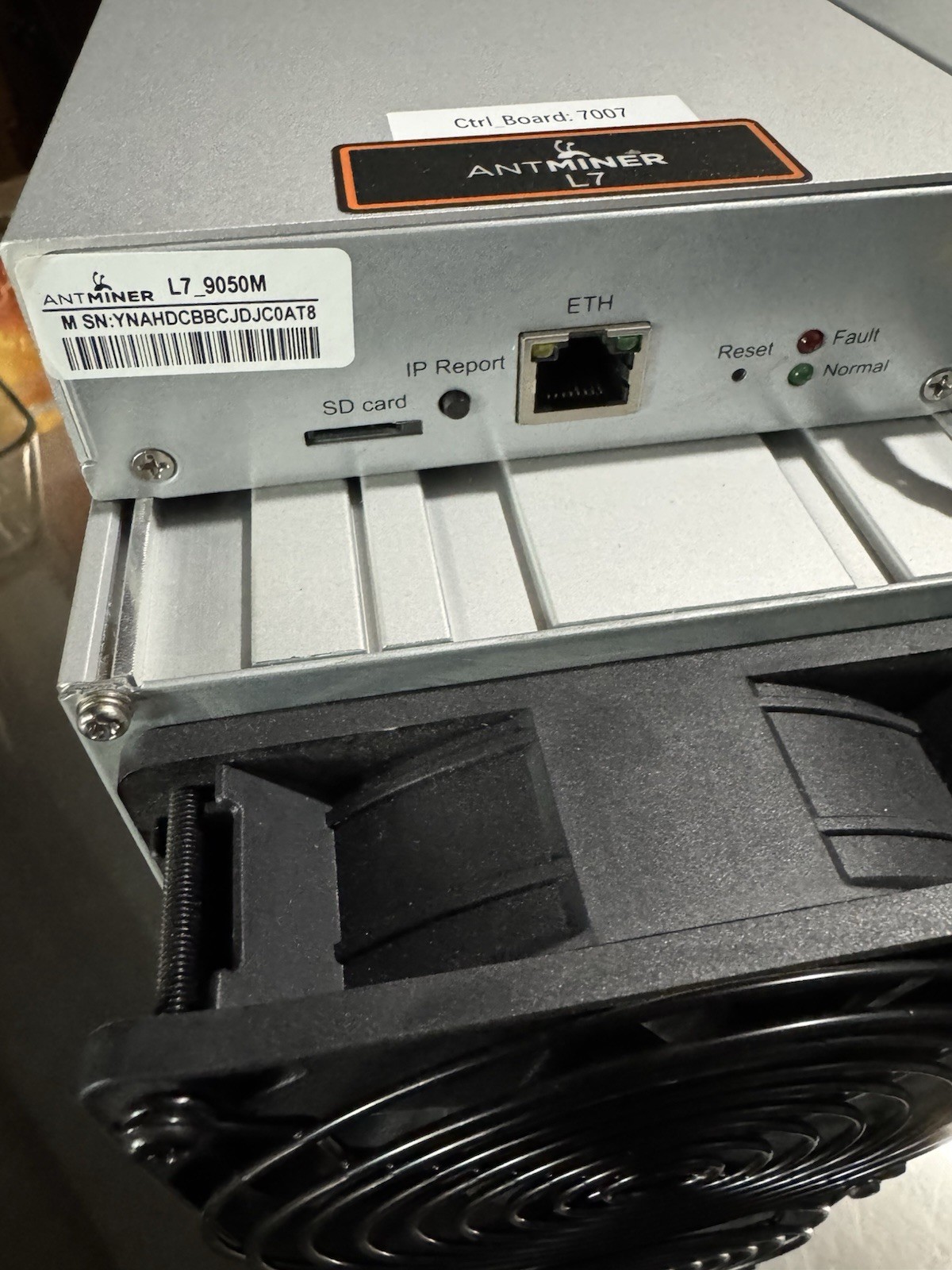 Bitmain Antminer L7 9050MH ASIC Miner + 2 Power cables