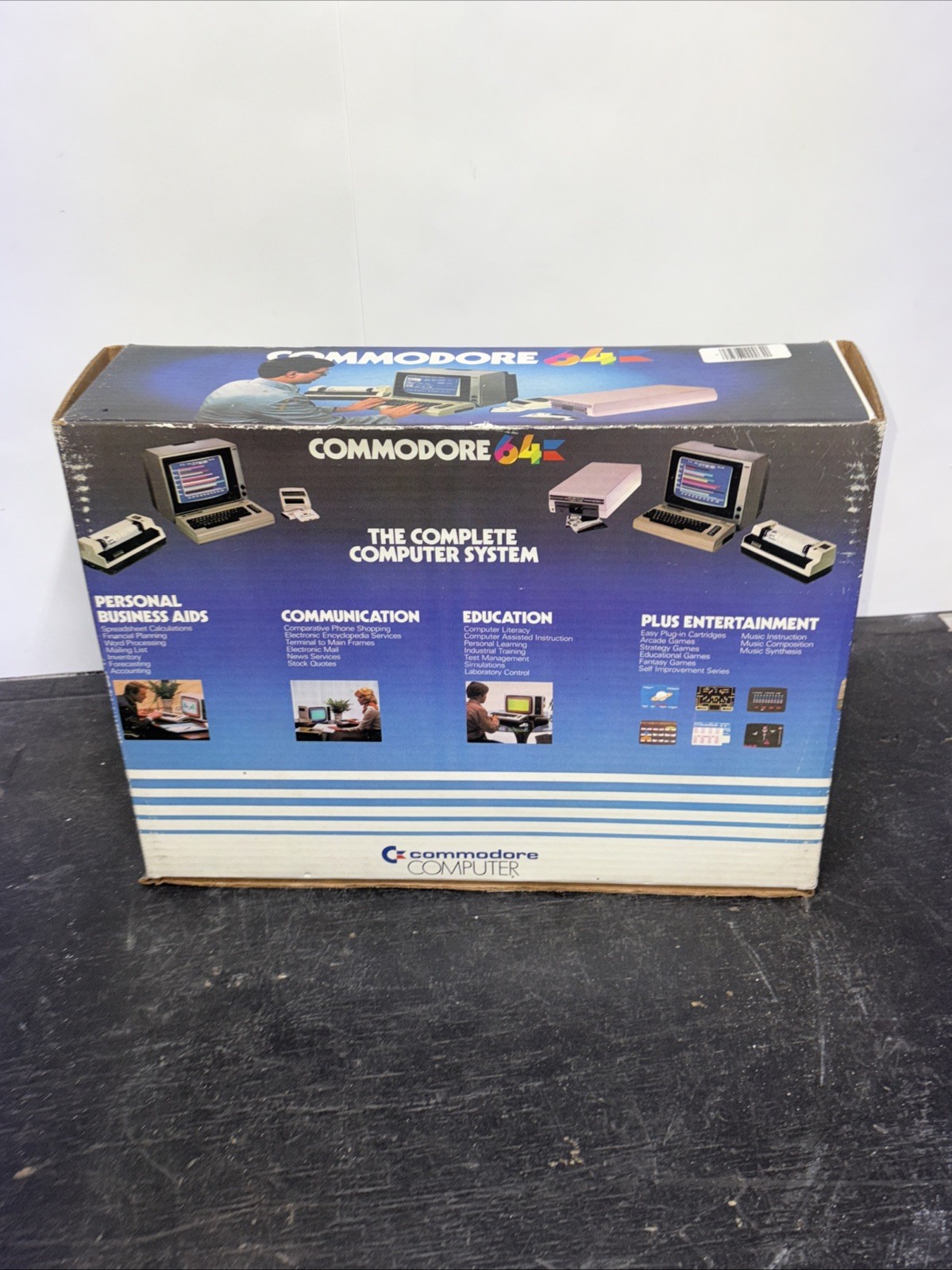 Commodore 64 w. Box Cleaned Tested Working & Guaranteed Vtg Retro Gaming