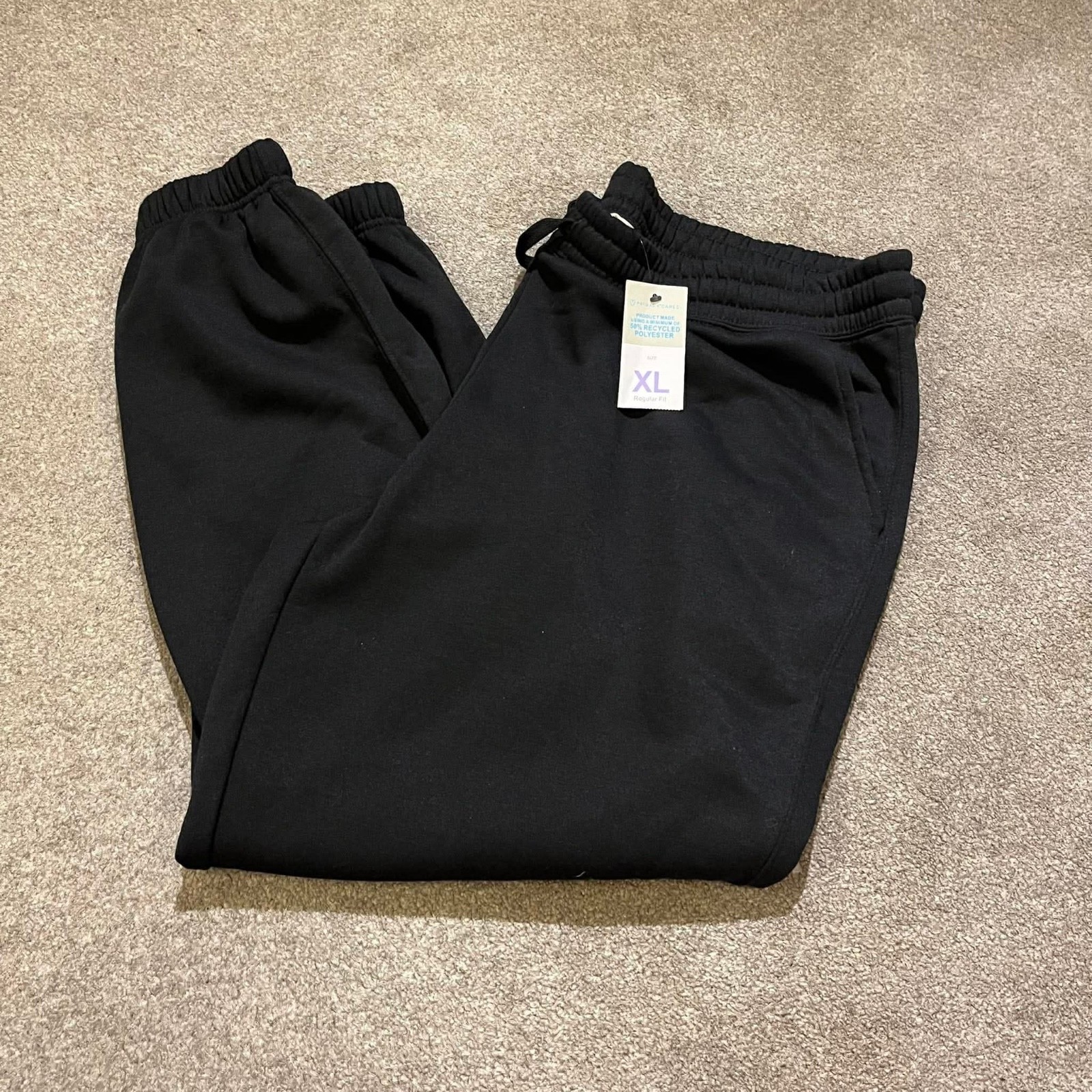 BNWT Primark Regular Fit Black Joggers Size XL