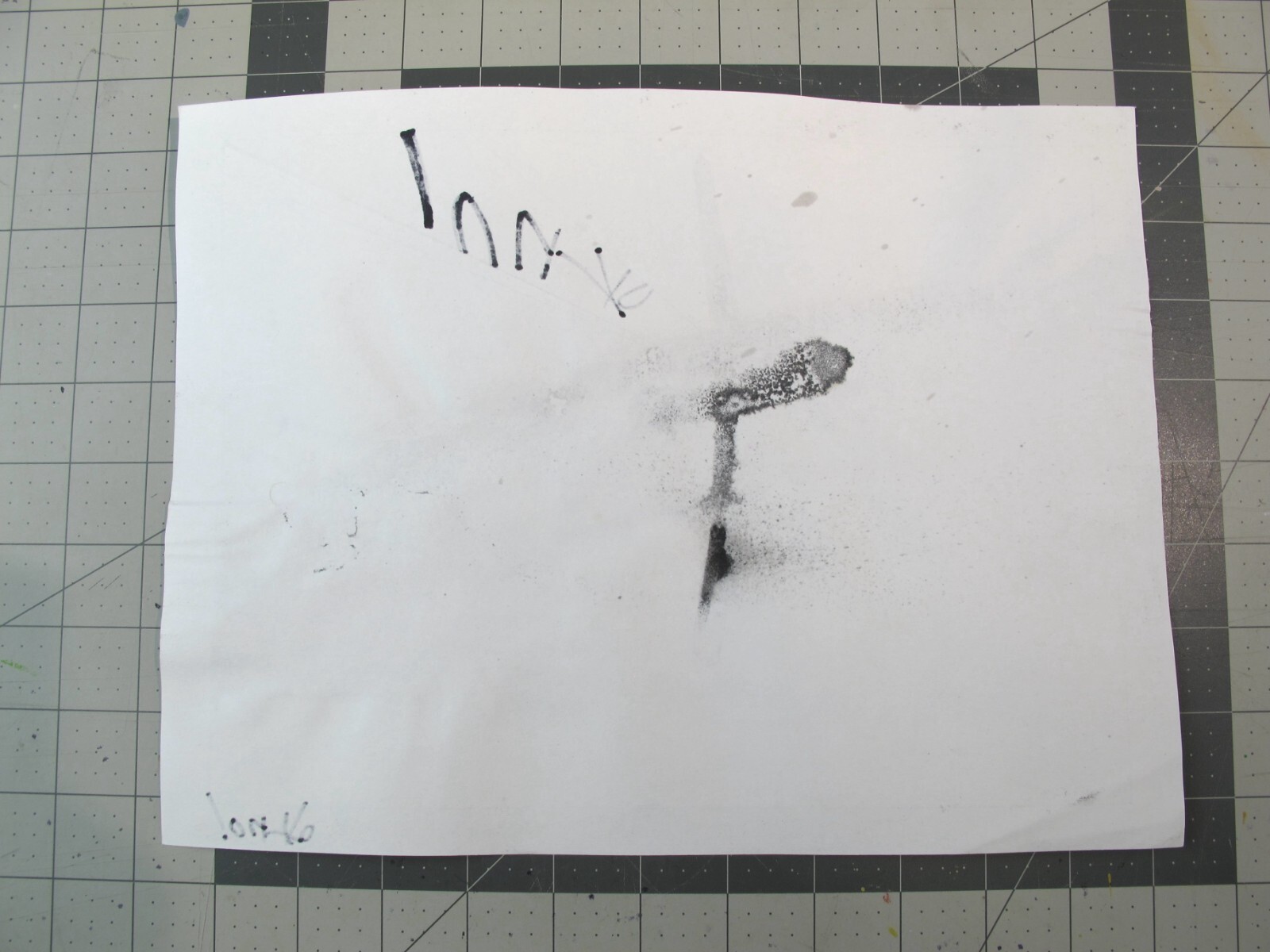 vtg 1990s hip hop graffiti Original art OKNO Ink on paper beam KNO1