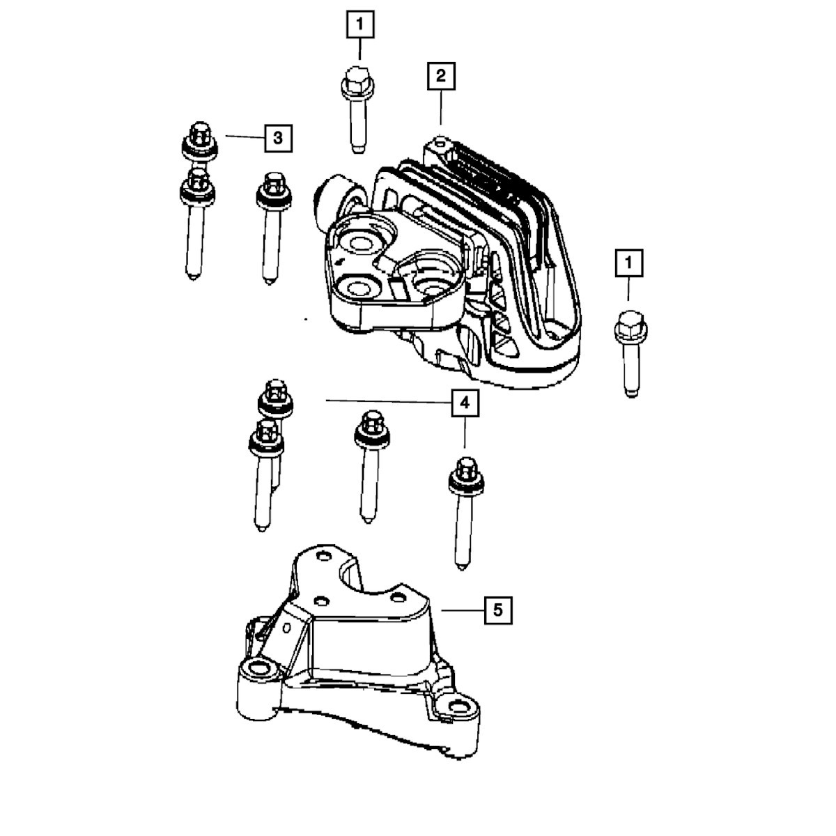 06513182AA Mopar Bolt for Jeep Compass 2020-2022