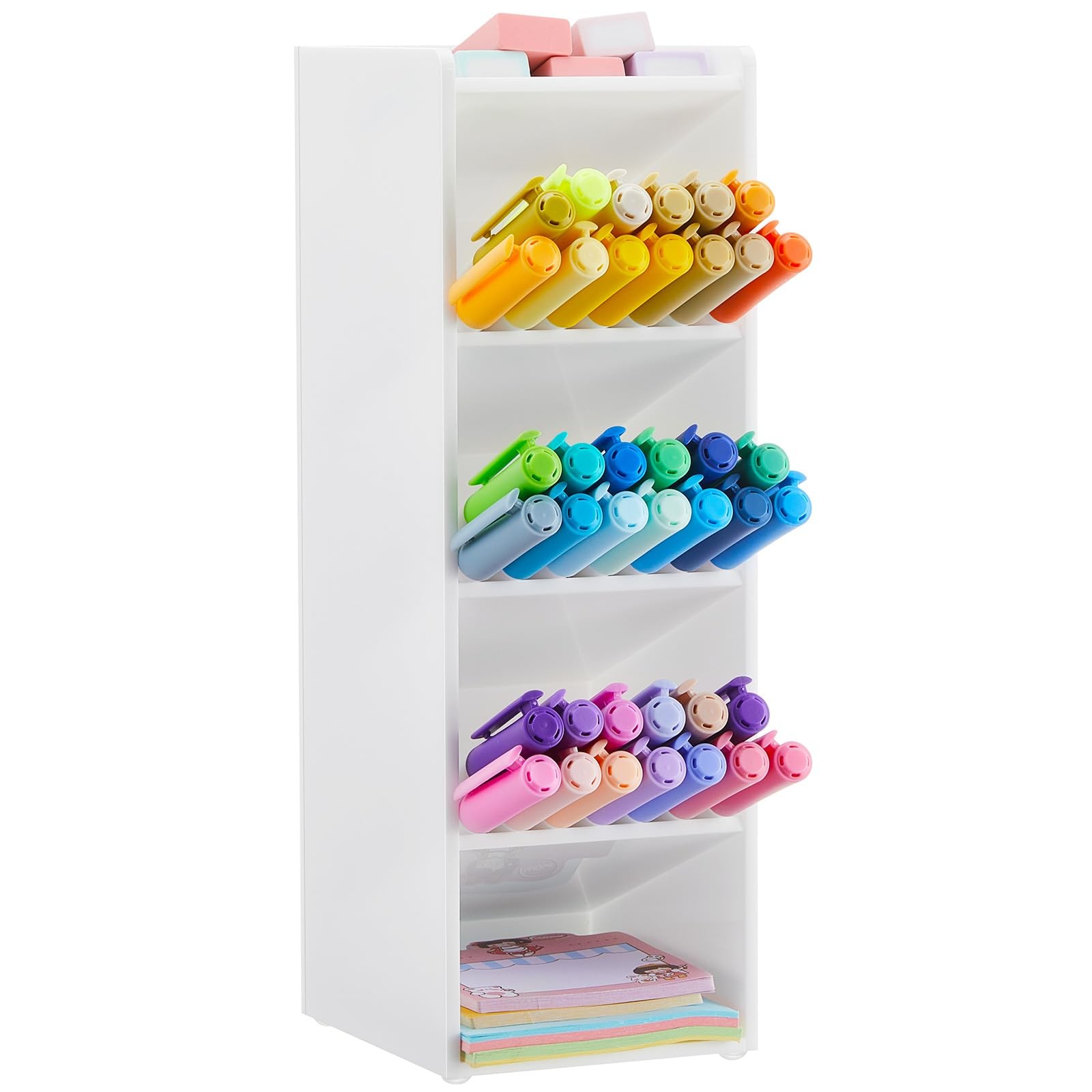 Acrylic Pen Organizer Storage for 50 Markers Vertical Marker Organizer Acryli...
