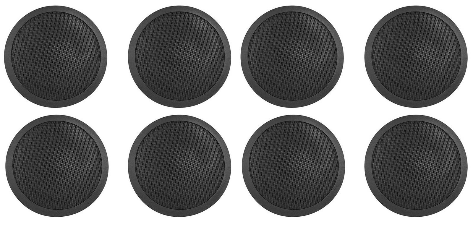 (8) Rockville CCL6T Black 70V 6" Commercial Ceiling Speakers 4 Restaurant/Office