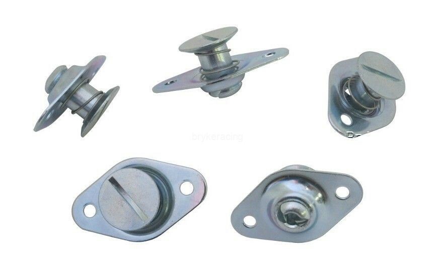 Dzus Fasteners 5/16 QuarterTurn Self Ejecting Button .600 5 Pack Quarter Turn