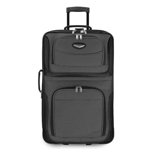 TRAVEL SELECT AMSTERDAM EXPANDABLE ROLLING UPRIGHT LUGGAGE, 25” x 9” - GRAY