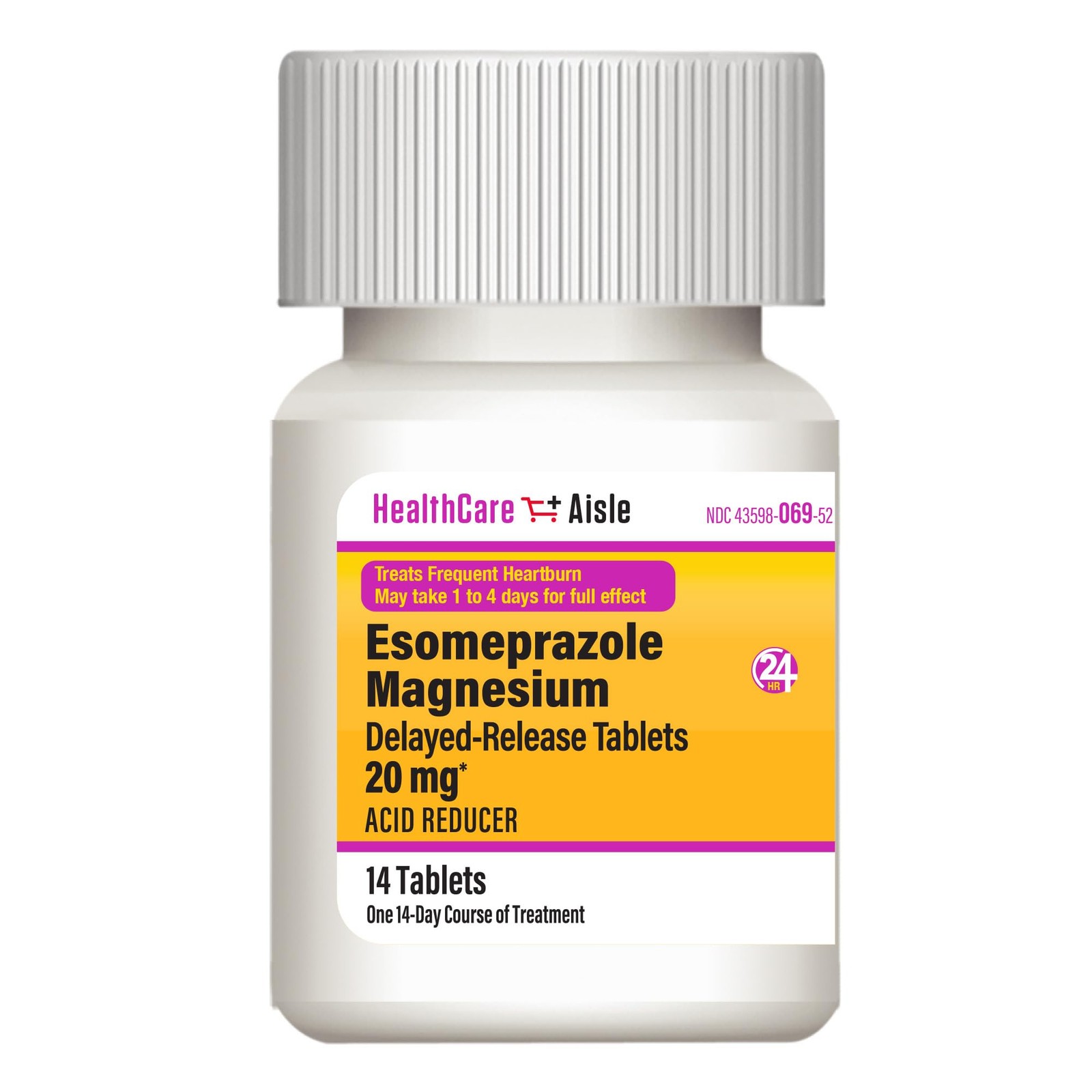 HealthCareAisle Esomeprazole Magnesium Delayed-Release Tablets, 20mg Capsule