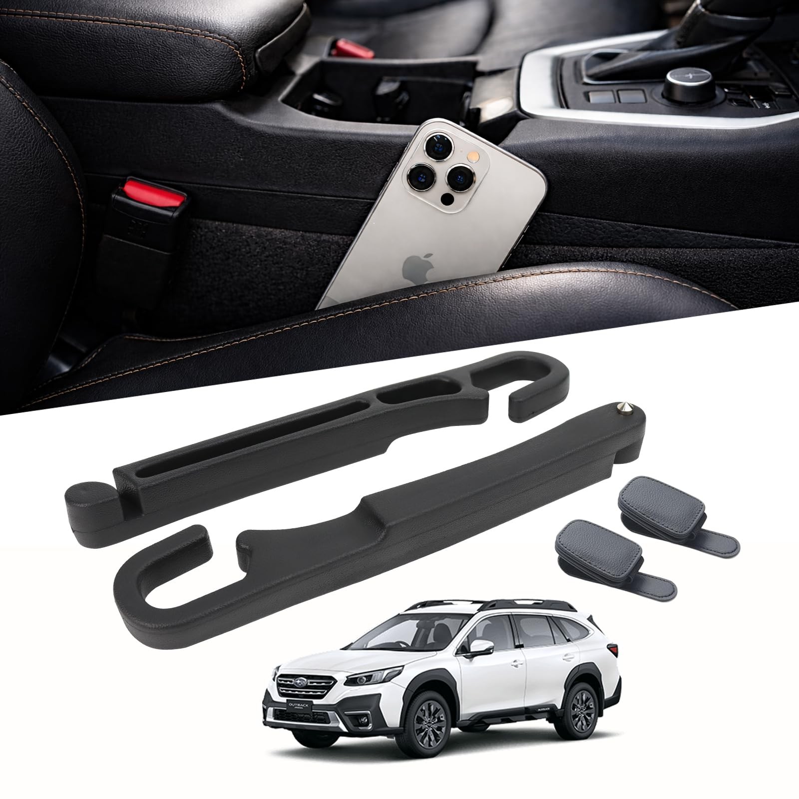 Car Seat Gap Filler for Subaru Outback, Honda CRV, Toyota Highlander, 2PCS Ca...