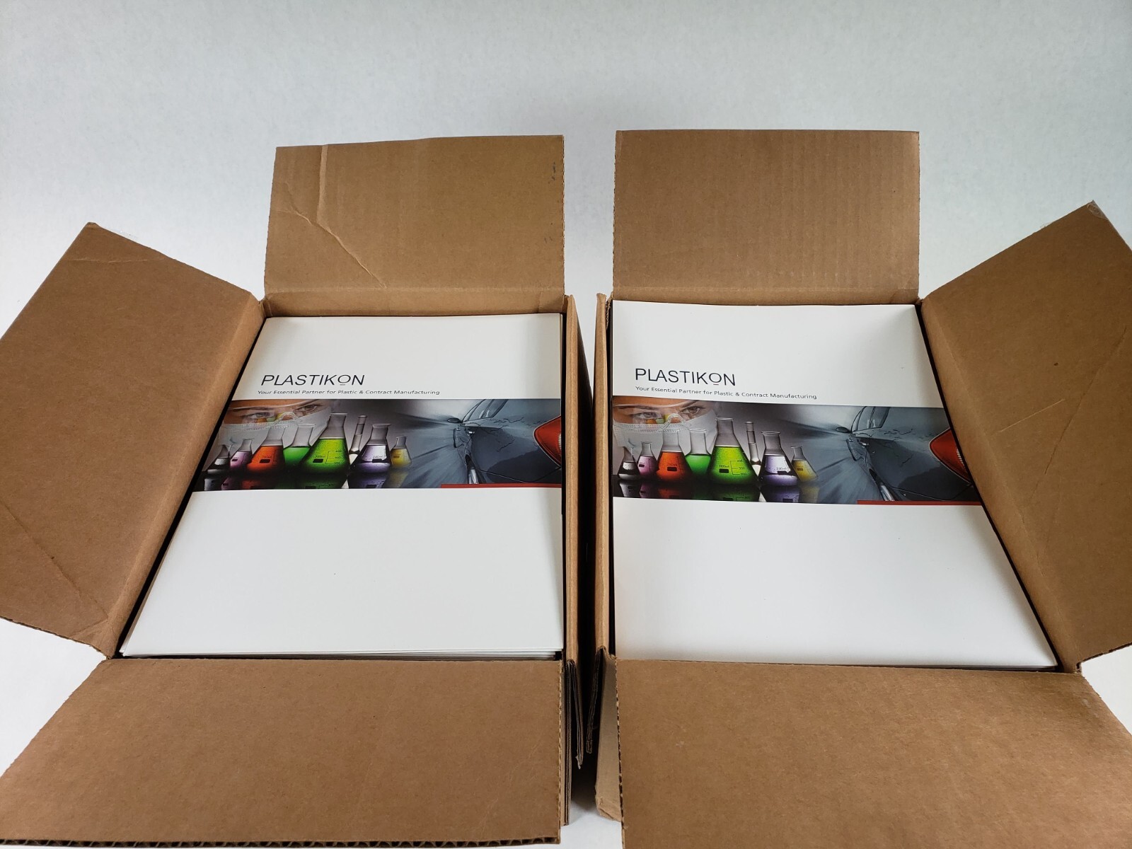Case Of 250 White Plastikon Assembly Folded Medical Folders 12 In X 18 In
