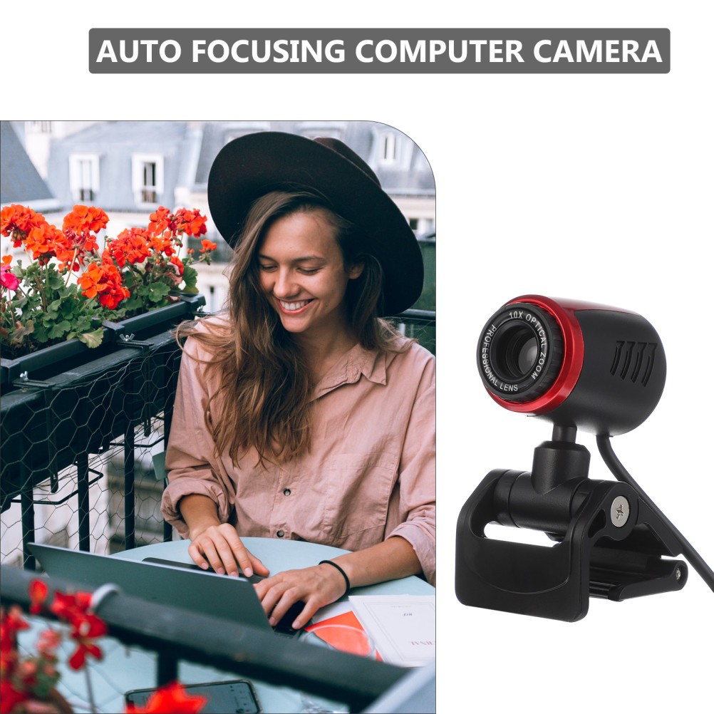 ABS Material Computer Camera USB Powered Webcam for Video Conference Live Use