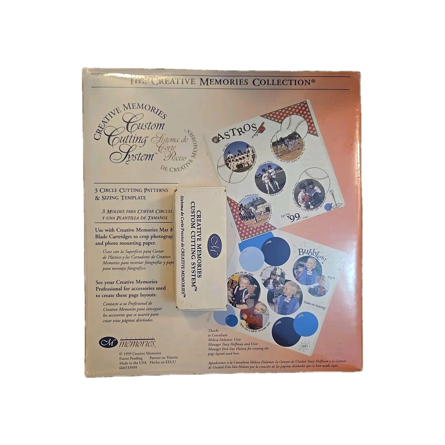 3 NEW Creative Memories Collection Circle Pattern Cutting Blades 4 Scrapbook Lot