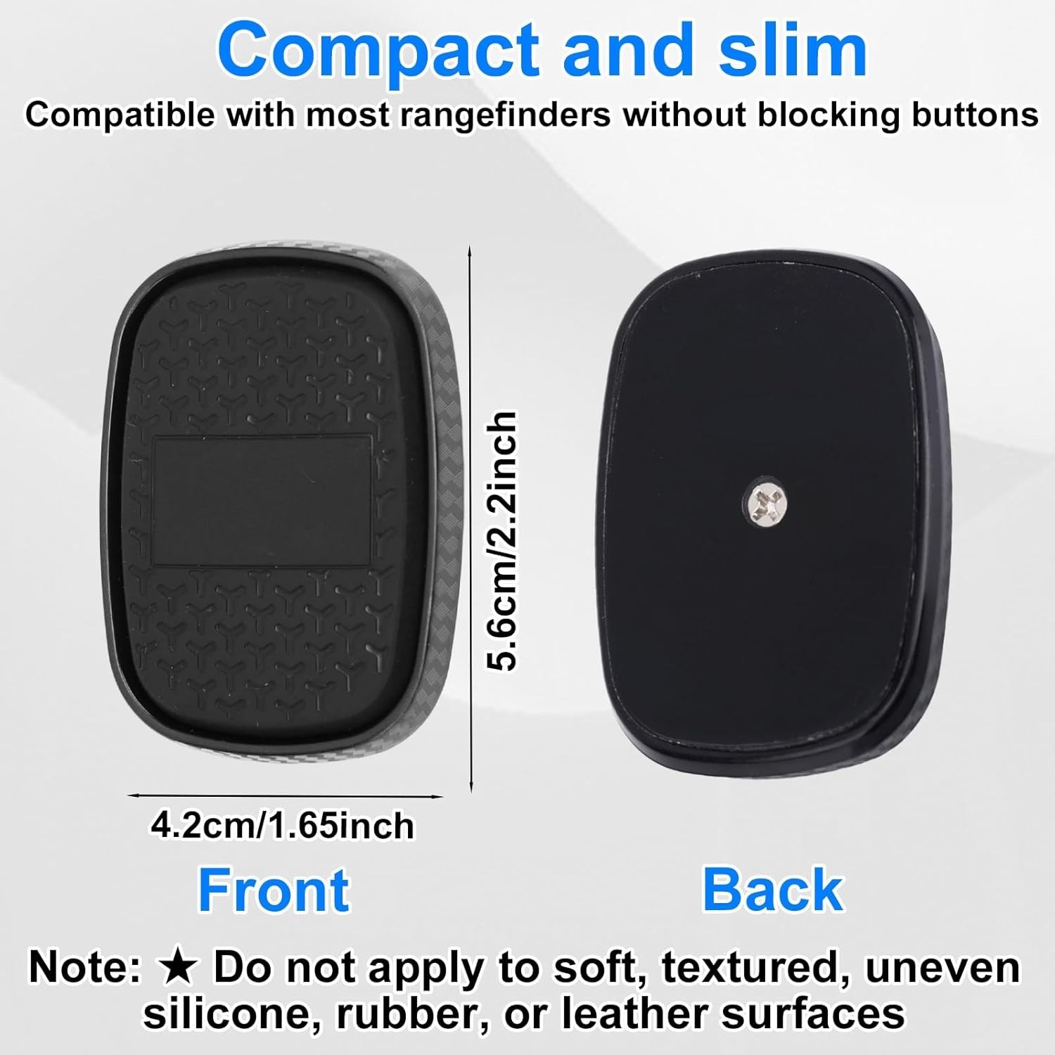 Durable Magnetic Golf Rangefinder Mount with Washers - Black Golf Cart Accessory