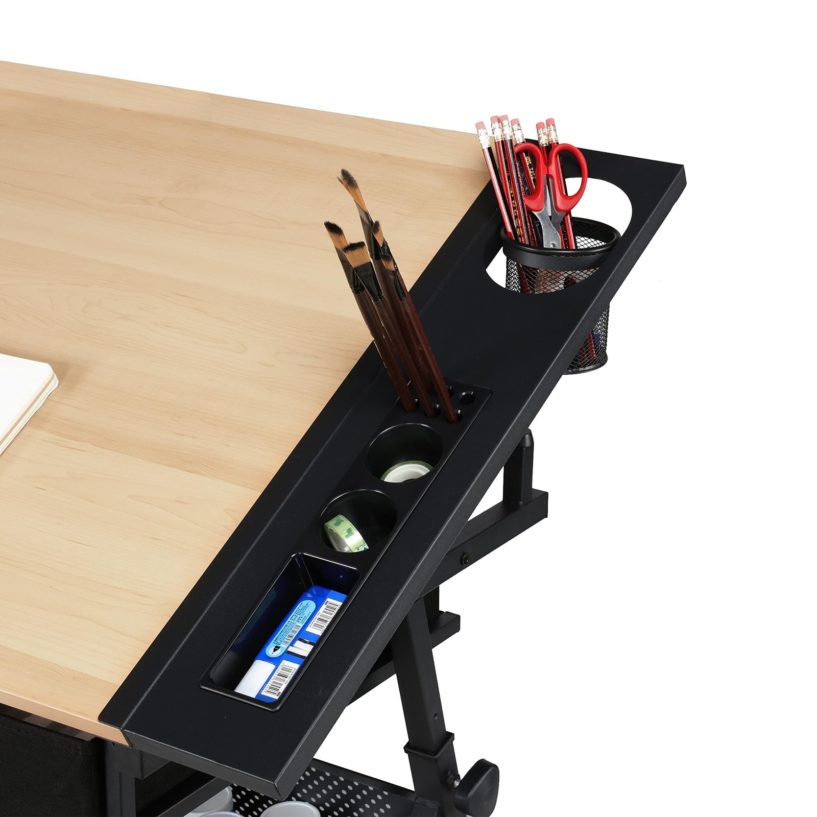 Yaheetech Height Adjustable Drafting Table Drawing Artist Large, Brown