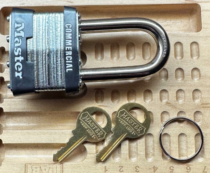 Master Lock 21Ka Padlock, Keyed Alike, Standard Shackle