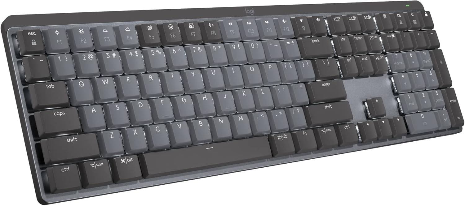 Logitech MX Mechanical Wireless Performance Keyboard Graphite Tactile