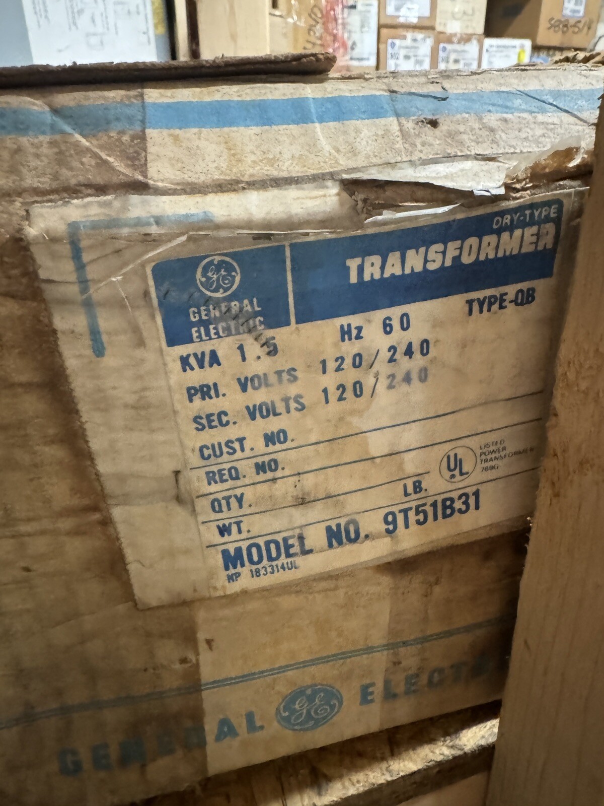 General Electric 9t51b31 Transformer