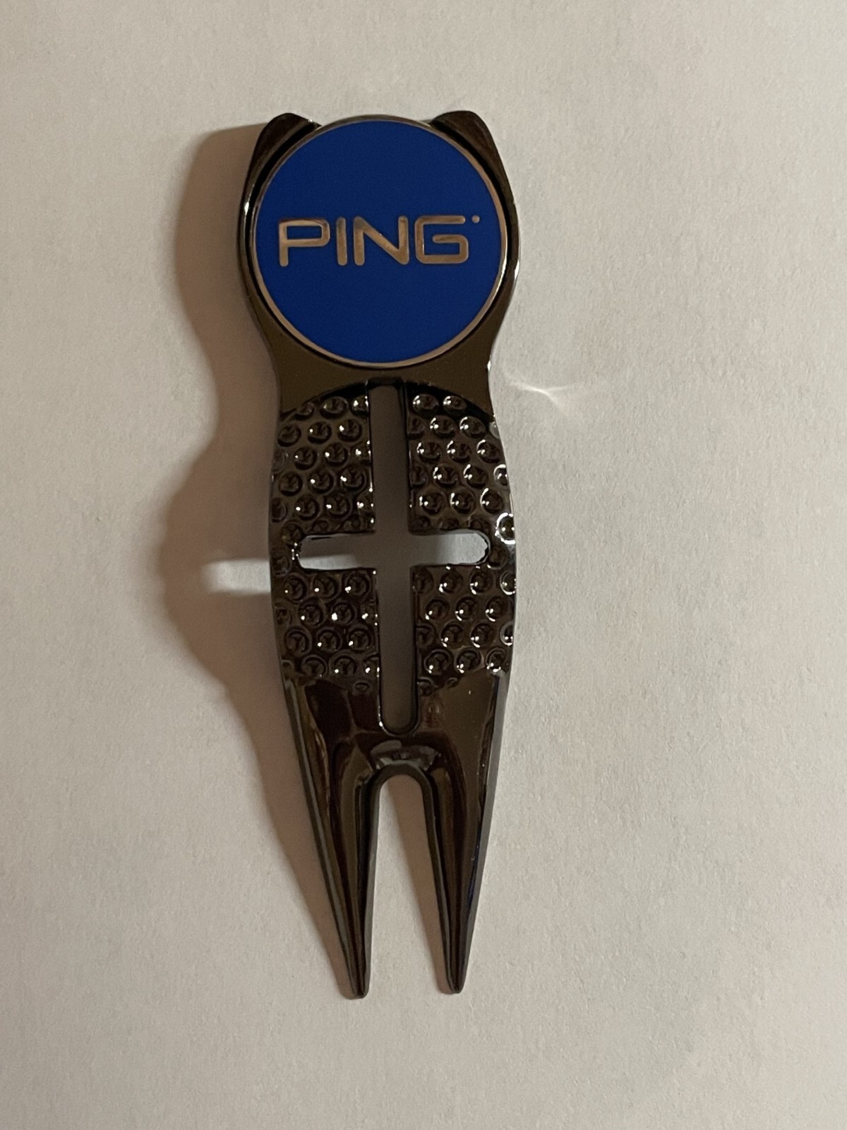 Crosshairs Divot Tool & 1" Karsten PING Flat Coin Style Golf Marker - A Beauty!