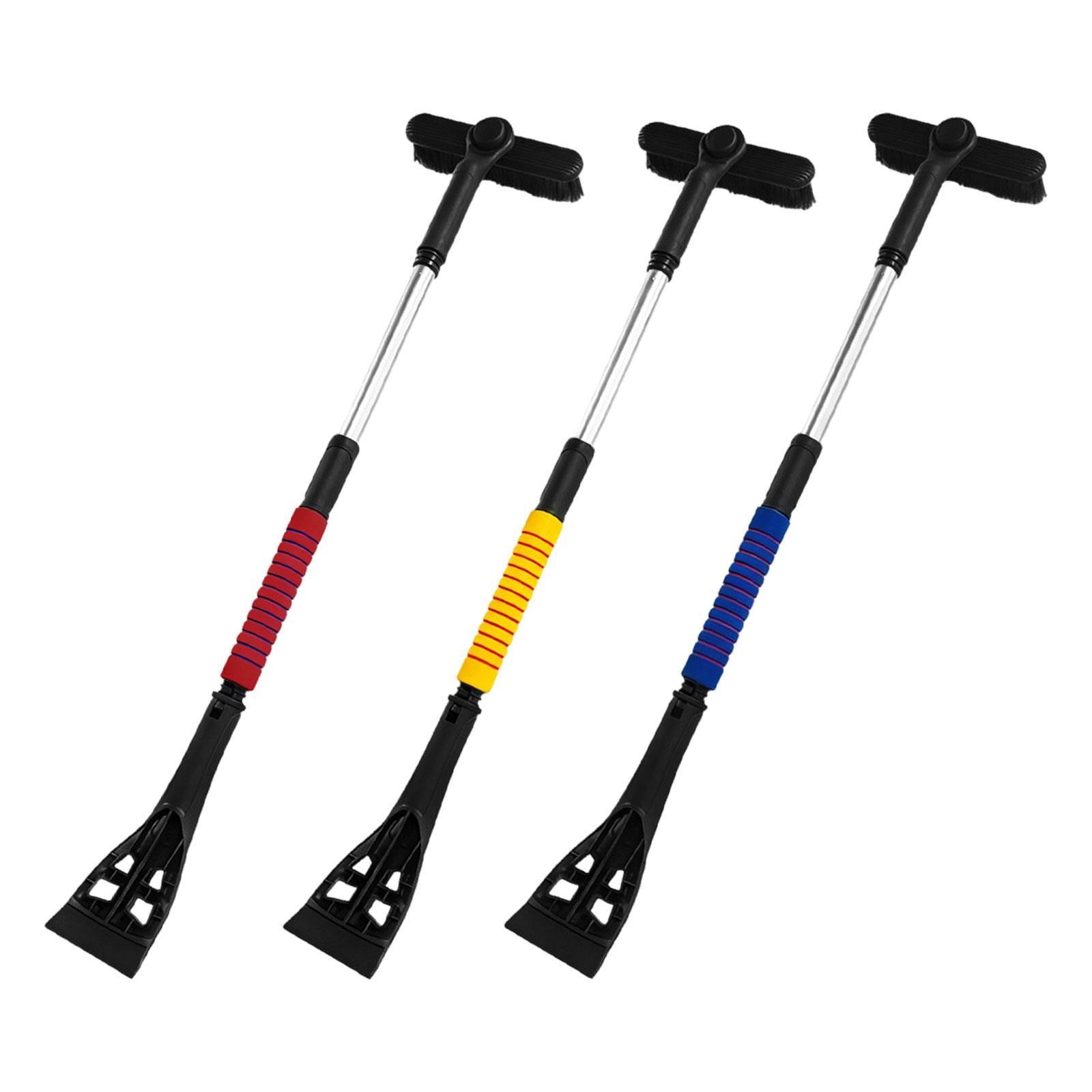 Ice Scraper Extendable Snow Brush with Squeegee for Vehicles SUV Trucks