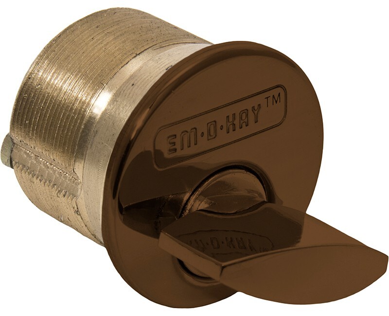 1" Mortise Thumb Turn Cylinder Duronodic Bronze Finish Adams Rite Cam
