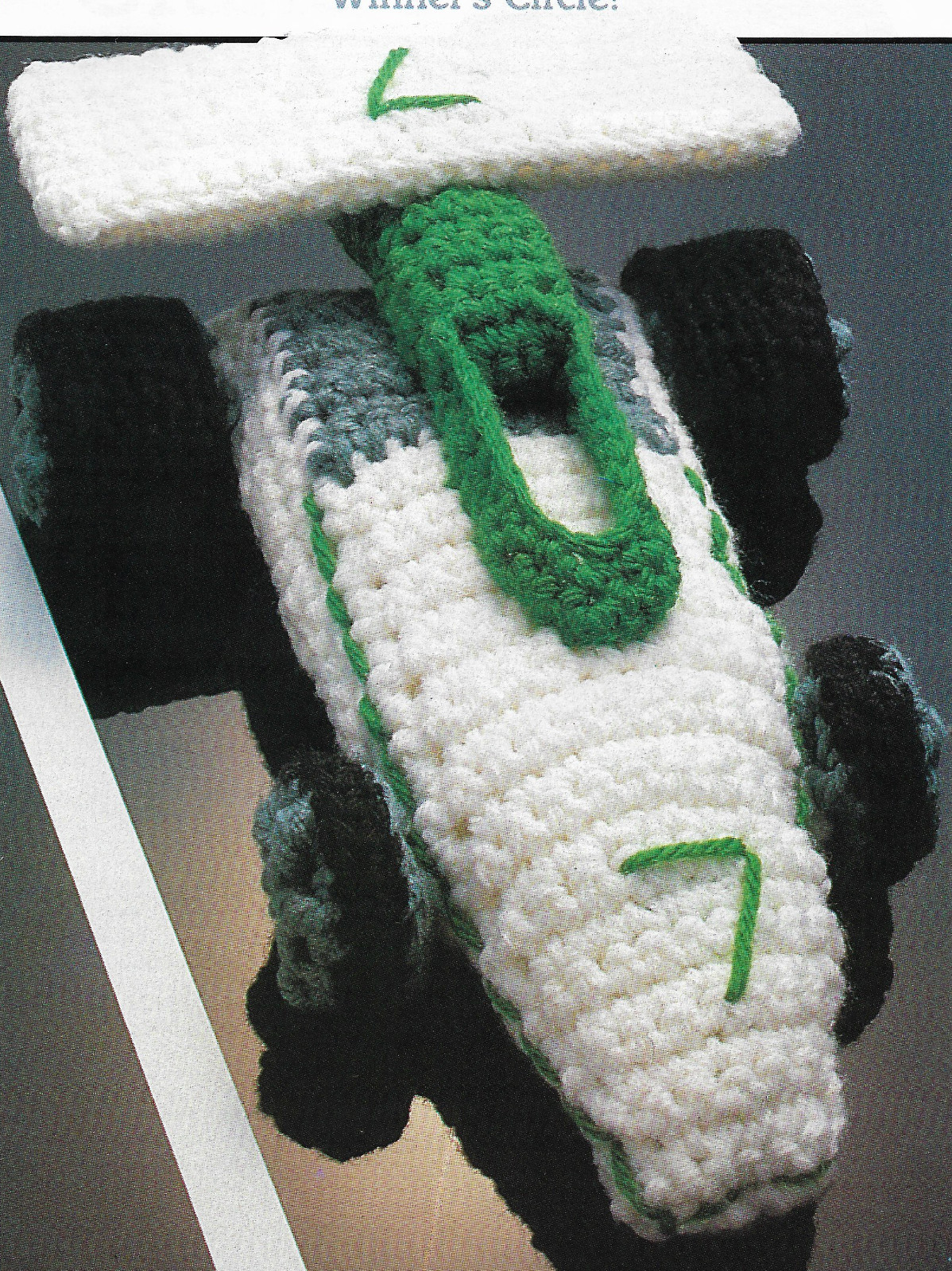 Grand Prix Race Car crochet PATTERN INSTRUCTIONS