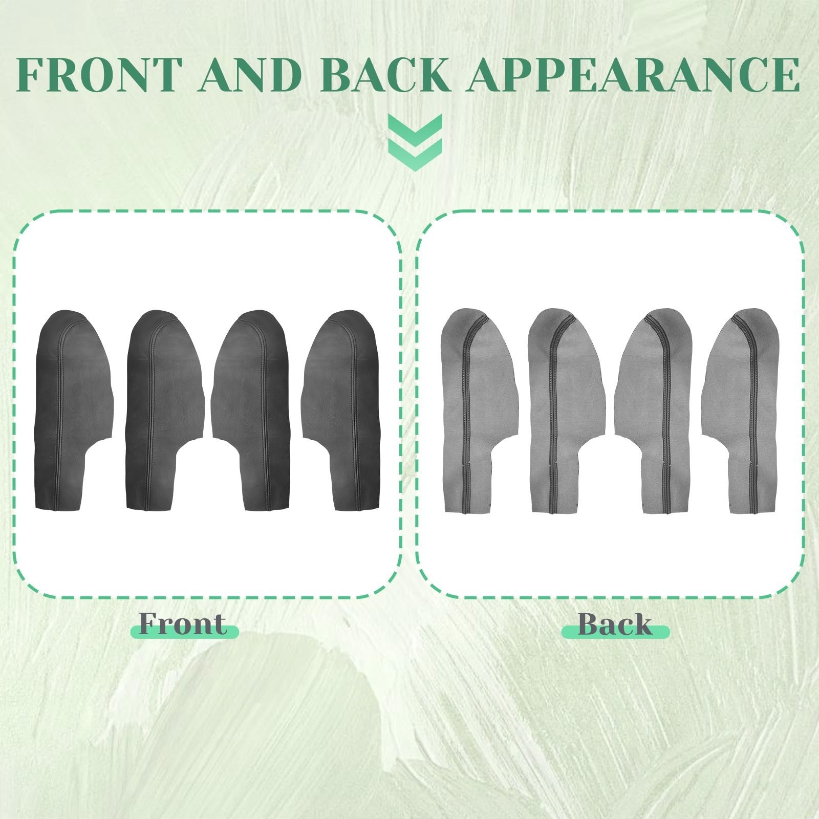 4PCS Door Panel Armrest Cover Replacement Compatible with Honda Accord 2013-2...