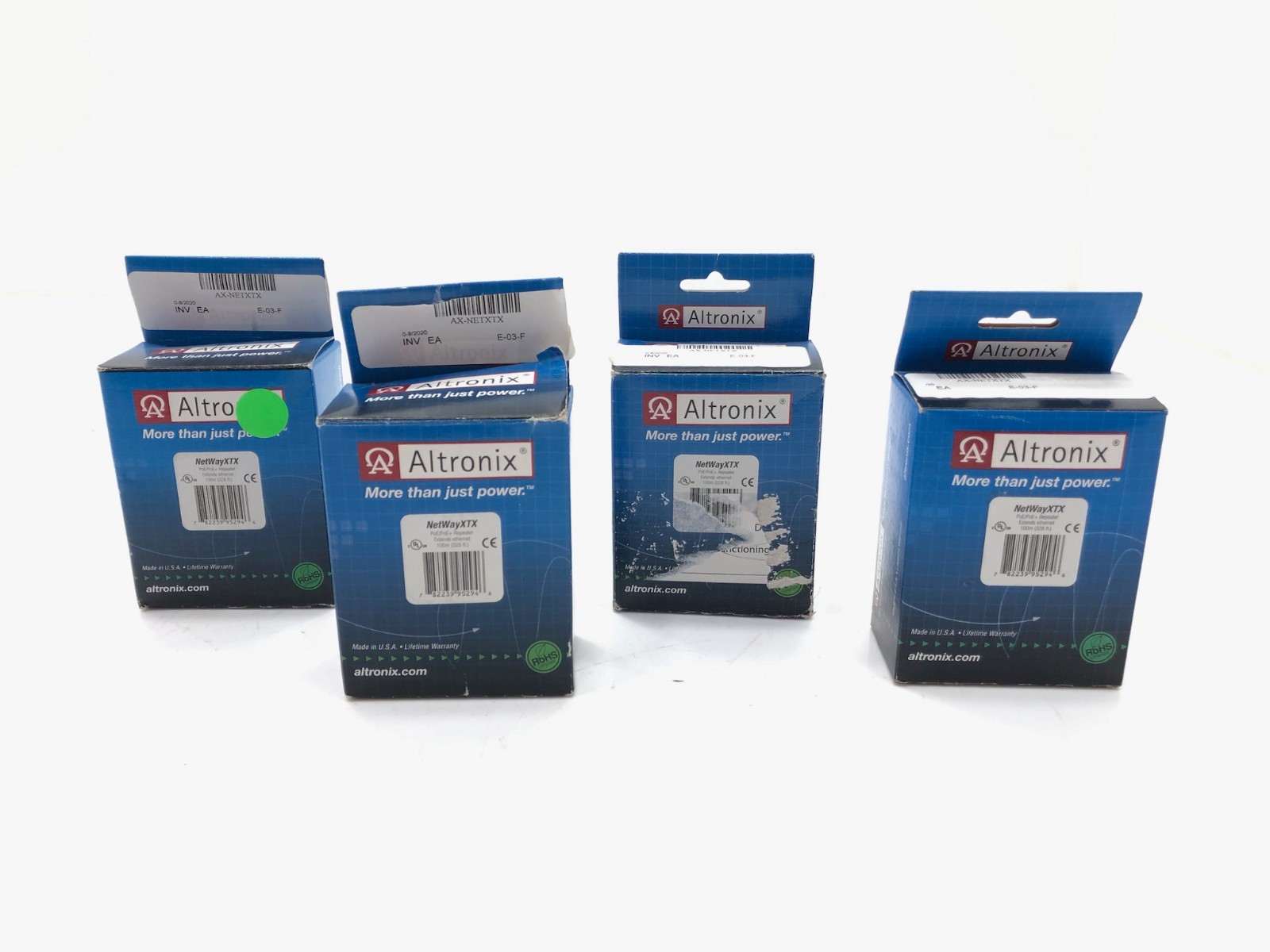NEW Lot (4) Altronix NetWayXTX PoE/PoE+ Repeater Ethernet Extender 100m