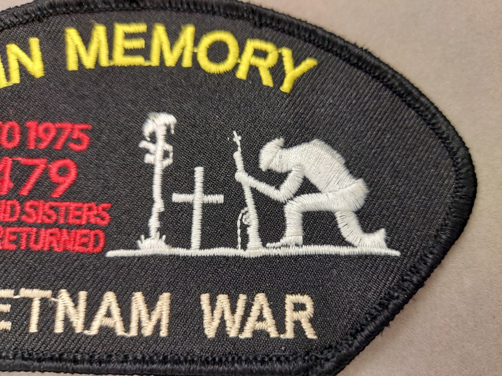 In Memory KIA Vietnam War Patch Embroidered Patch