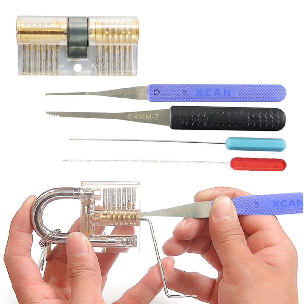 2 Set of Broken Key Extractor Kit Lock Removal Tool Hooks Needles for Locksmith
