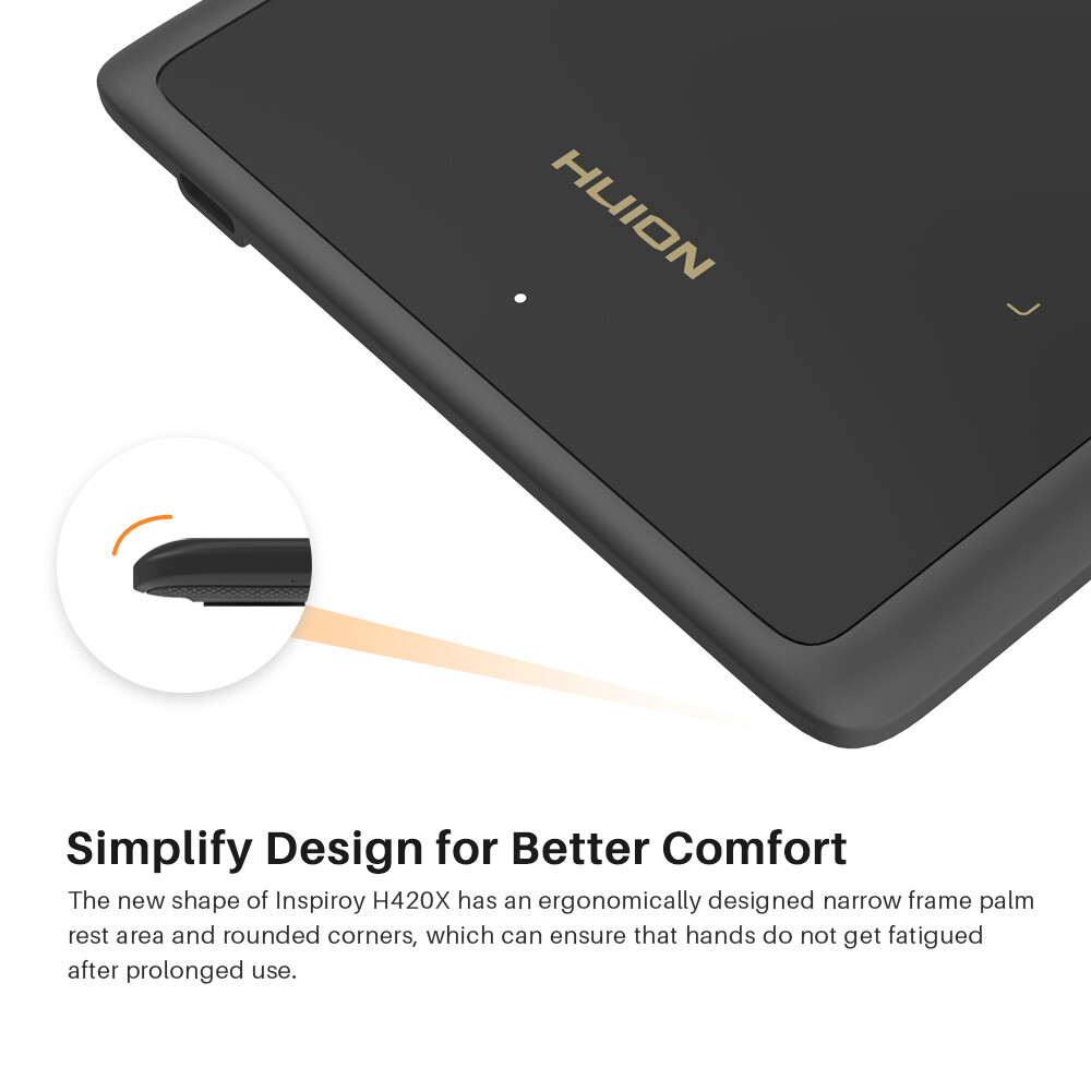 HUION Inspiroy H420X Graphics Drawing Tablet Android Supported Online Teaching