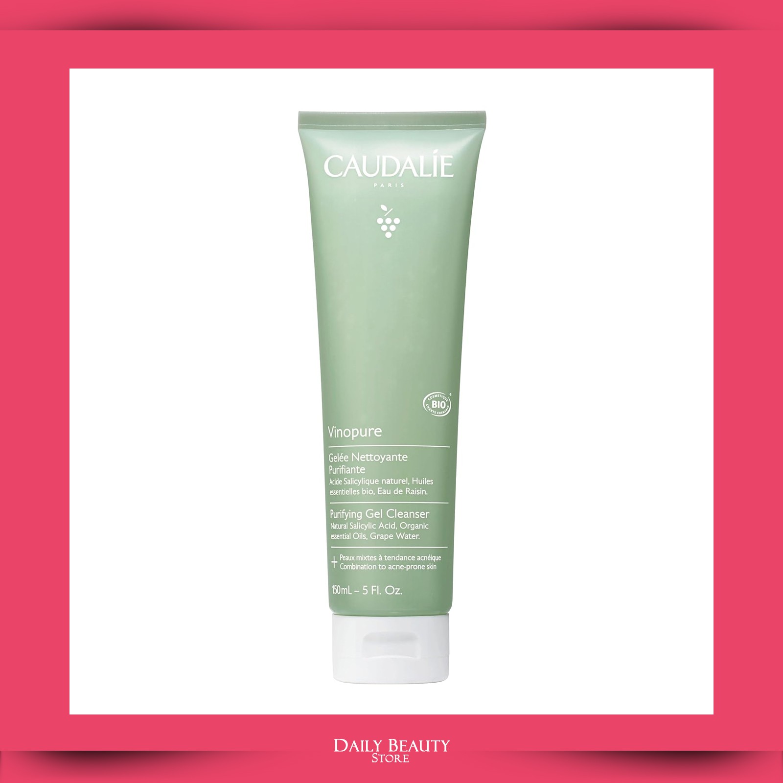 Caudalie Vinopure Purifying Cleanser 150ml 5oz NEW FAST SHIP