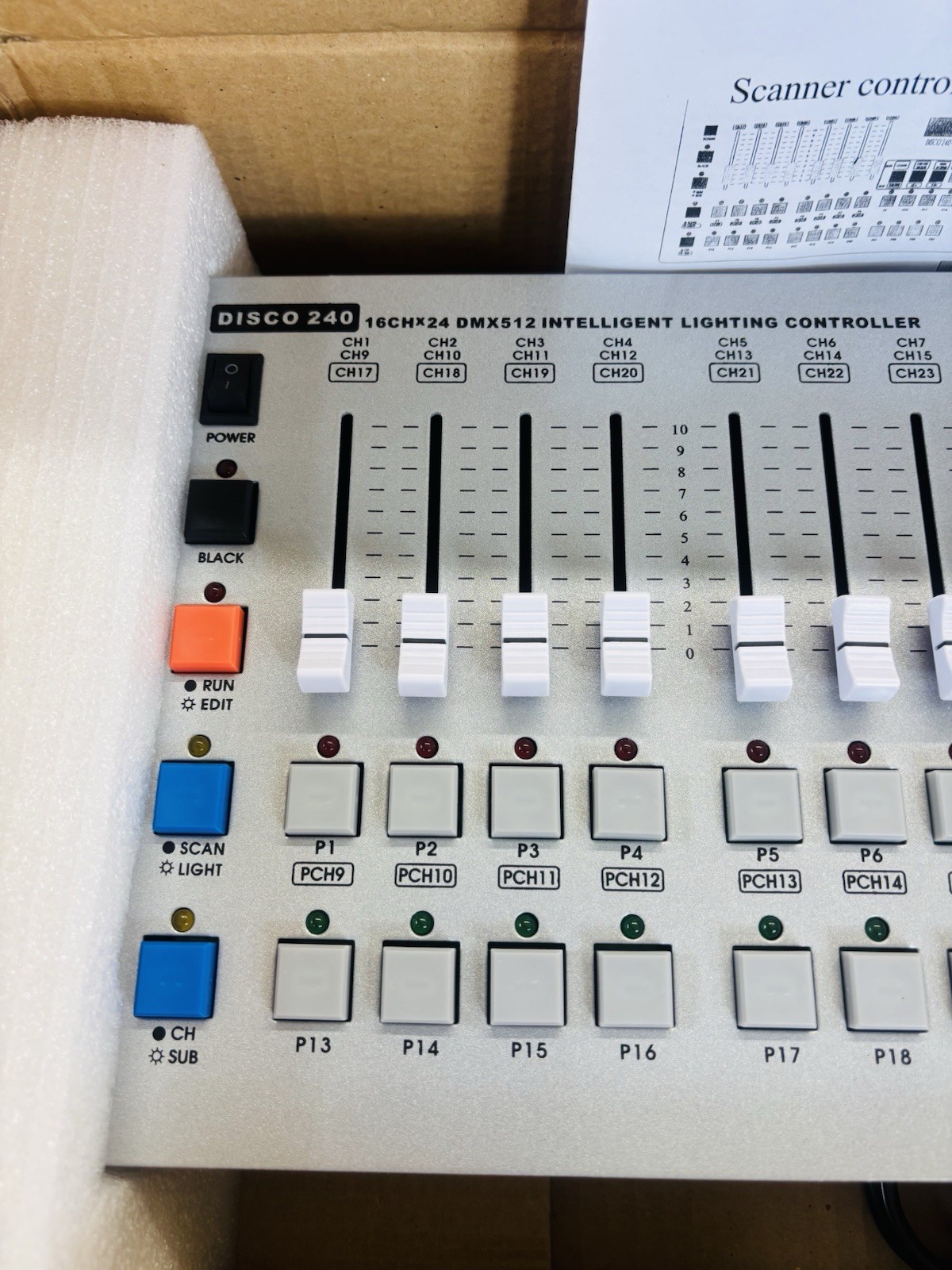 New Disco 240 DMX512 Console Dimmer Stage Lighting DJ Controller