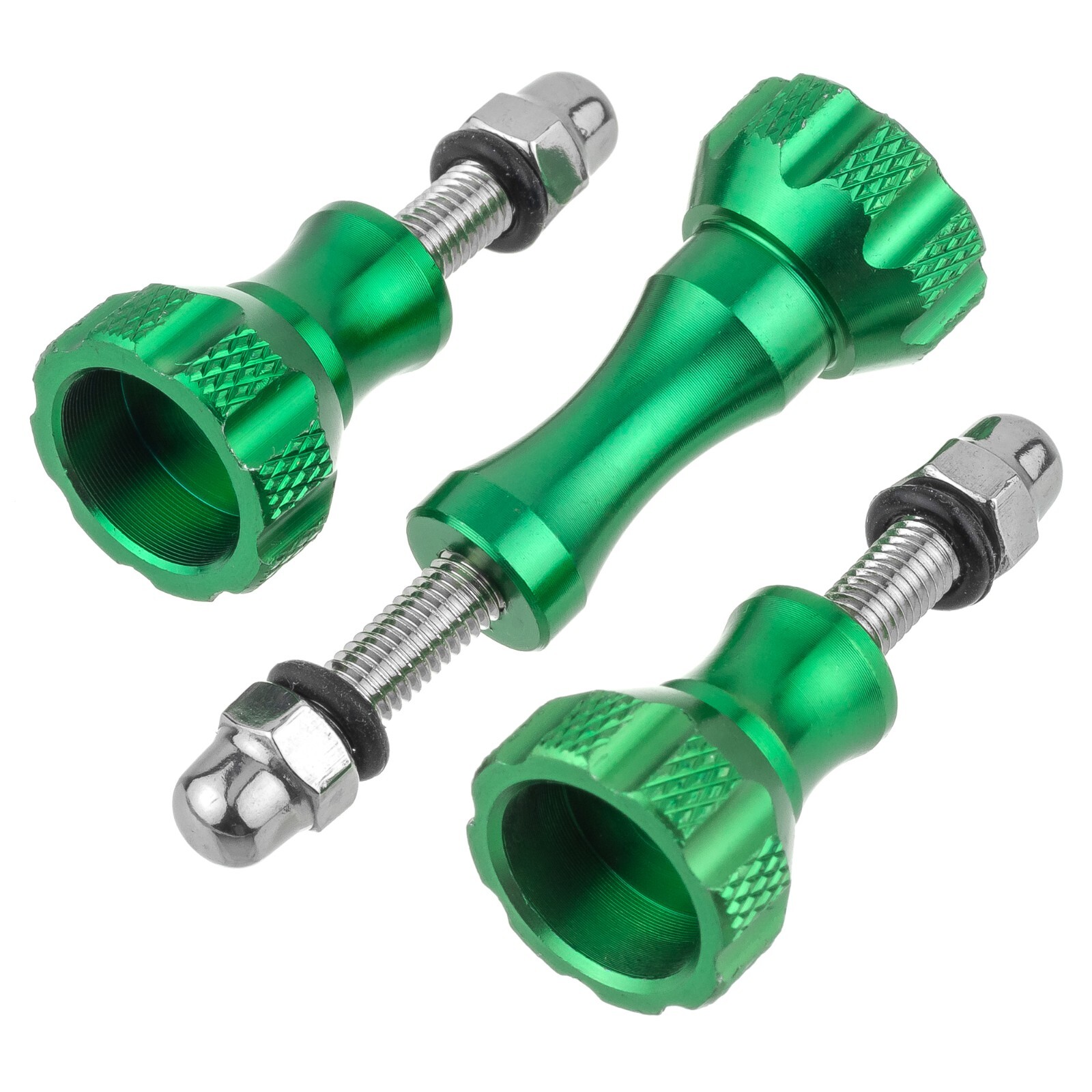 3pcs Green Aluminium Thumb Screw For Action Camera Quick Connect Mount Accessory