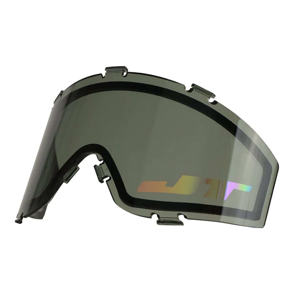 JT Spectra Proflex Thermal Paintball Mask Lens - Smoke w/ Red Mirror Logo