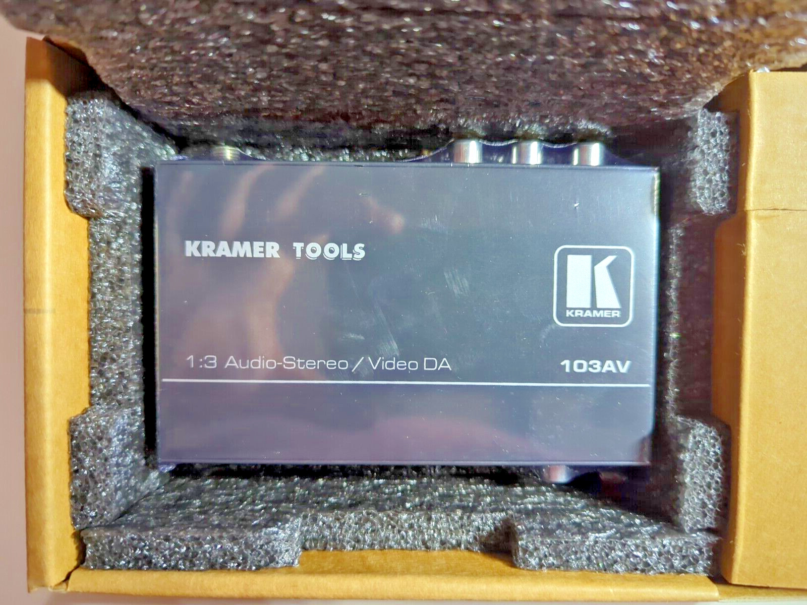 Kramer 103AV 1:3 Audio-Stereo / Video DA Distribution Amplifier