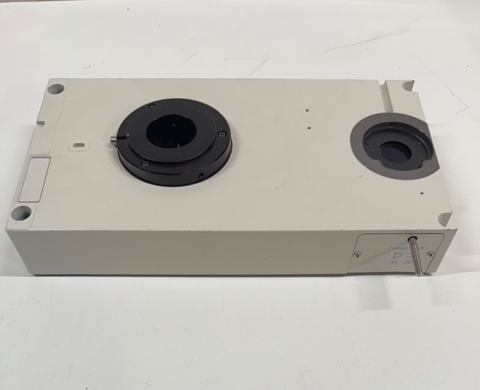 Nikon Microscope Eclipse E800 Beam Splitter Module Analyzer FM Cube