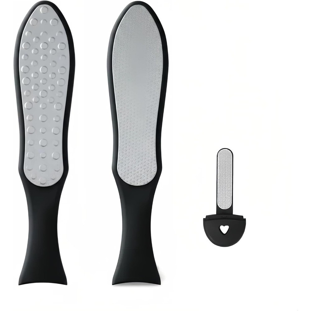 Large Durable Foot File Callus Remover with Double Sided Stainless Steel Heel
